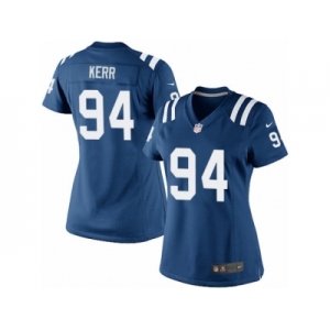 Women's Nike Indianapolis Colts #94 Zach Kerr Limited Royal Blue Team Color NFL Jersey