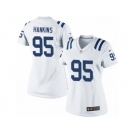 Women's Nike Indianapolis Colts #95 Johnathan Hankins Limited White NFL Jersey