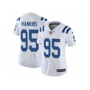 Women's Nike Indianapolis Colts #95 Johnathan Hankins Vapor Untouchable Limited White NFL Jersey