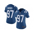 Women's Nike Indianapolis Colts #97 Al Woods Limited Royal Blue Team Color NFL Jersey