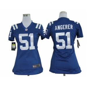 nike women nfl jerseys Indianapolis Colts #51 Pat Angerer Blue[nike]