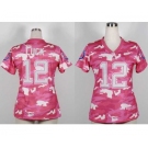 nike women nfl jerseys indianapolis colts #12 luck pink[fashion camo]