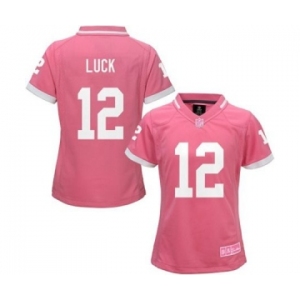 nike women nfl jerseys indianapolis colts #12 luck pink[nike 2015]