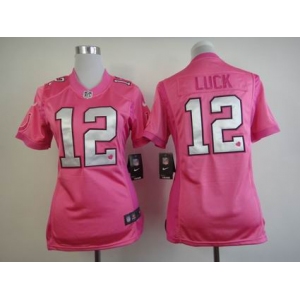nike women nfl jerseys indianapolis colts #12 luck pink[nike love's]