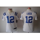 nike women nfl jerseys indianapolis colts #12 luck white[nike limited]