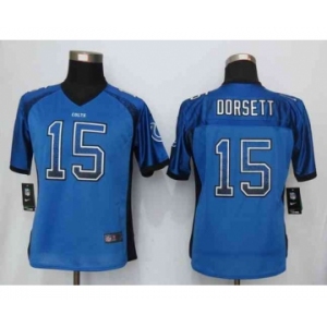 nike women nfl jerseys indianapolis colts #15 dorsett blue[Elite drift fashion][dorsett]
