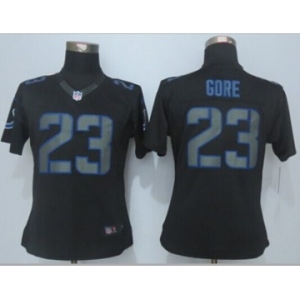 nike women nfl jerseys indianapolis colts #23 gore black[nike impact limited]
