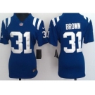nike women nfl jerseys indianapolis colts #31 brown blue[nike]