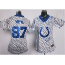 nike women nfl jerseys indianapolis colts #87 wayne [fem fan zebra]