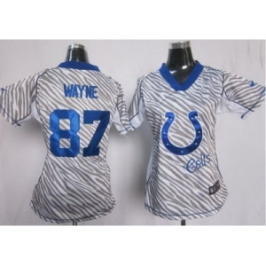 nike women nfl jerseys indianapolis colts #87 wayne [fem fan zebra]