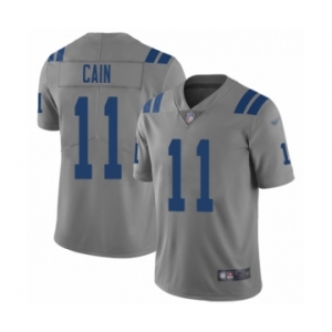 Youth Indianapolis Colts #11 Deon Cain Limited Gray Inverted Legend Football Jersey