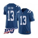 Youth Indianapolis Colts #13 T.Y. Hilton Limited Royal Blue Rush Vapor Untouchable 100th Season Football Jersey