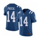 Youth Indianapolis Colts #14 Zach Pascal Limited Royal Blue Rush Vapor Untouchable Football Jersey