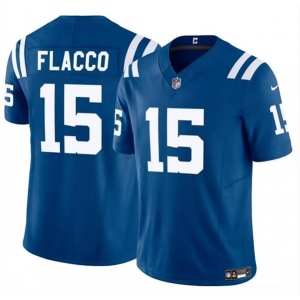 Youth Indianapolis Colts #15 Joe Flacco Blue 2024 F.U.S.E. Vapor Untouchable Limited Football Stitched Jersey