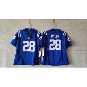 Youth Indianapolis Colts #28 Jonathan Taylor Blue 2024 F.U.S.E. Vapor Untouchable Limited Stitched Football Jersey