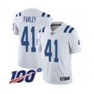 Youth Indianapolis Colts #41 Matthias Farley White Vapor Untouchable Limited Player 100th Season Football Jersey