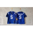 Youth Indianapolis Colts #5 Anthony Richardson Blue 2024 F.U.S.E. Vapor Untouchable Limited Stitched Football Jersey