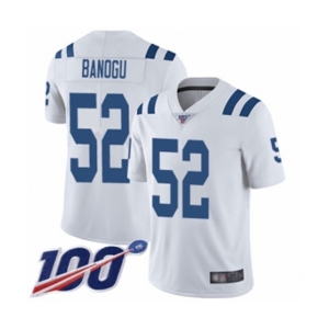 Youth Indianapolis Colts #52 Ben Banogu White Vapor Untouchable Limited Player 100th Season Football Jersey