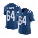 Youth Indianapolis Colts #64 Mark Glowinski Royal Blue Team Color Vapor Untouchable Limited Player Football Jersey