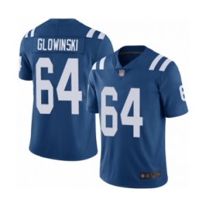 Youth Indianapolis Colts #64 Mark Glowinski Royal Blue Team Color Vapor Untouchable Limited Player Football Jersey