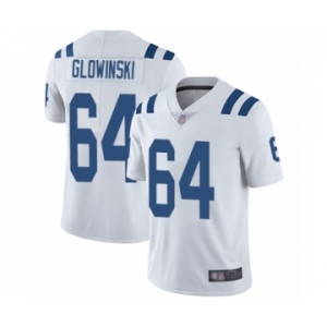 Youth Indianapolis Colts #64 Mark Glowinski White Vapor Untouchable Limited Player Football Jersey