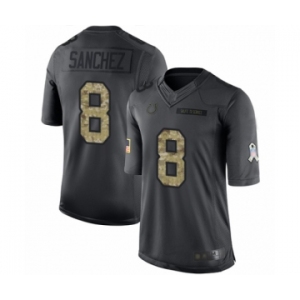 Youth Indianapolis Colts #8 Rigoberto Sanchez Limited Black 2016 Salute to Service Football Jersey