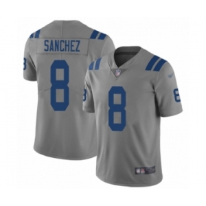 Youth Indianapolis Colts #8 Rigoberto Sanchez Limited Gray Inverted Legend Football Jersey