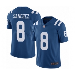 Youth Indianapolis Colts #8 Rigoberto Sanchez Limited Royal Blue Rush Vapor Untouchable Football Jersey