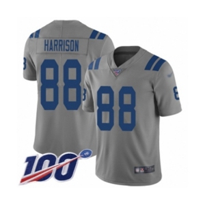 Youth Indianapolis Colts #88 Marvin Harrison Limited Gray Inverted Legend 100th Season Football Jersey