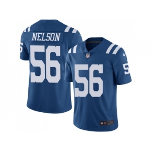 Youth Nike Indianapolis Colts #56 Quenton Nelson Royal Blue Team Color Stitched NFL Vapor Untouchable Limited Jersey
