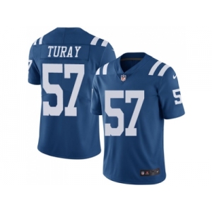 Youth Nike Indianapolis Colts #57 Kemoko Turay Royal Blue Stitched NFL Limited Rush Jersey