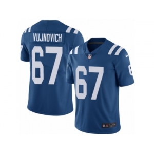 Youth Nike Indianapolis Colts #67 Jeremy Vujnovich Royal Blue Team Color Vapor Untouchable Limited Player NFL Jersey