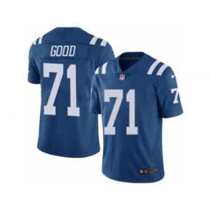 Youth Nike Indianapolis Colts #71 Denzelle Good Limited Royal Blue Rush NFL Jersey