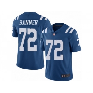Youth Nike Indianapolis Colts #72 Zach Banner Limited Royal Blue Rush NFL Jersey