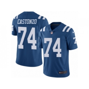 Youth Nike Indianapolis Colts #74 Anthony Castonzo Limited Royal Blue Rush NFL Jersey