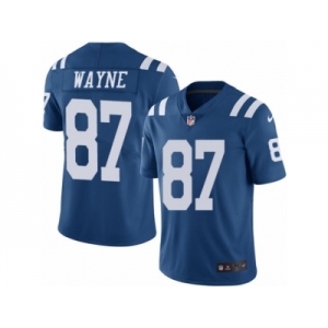 Youth Nike Indianapolis Colts #87 Reggie Wayne Limited Royal Blue Rush NFL Jersey