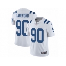 Youth Nike Indianapolis Colts #90 Kendall Vapor Untouchable Langford Limited White NFL Jersey
