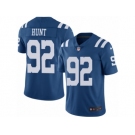 Youth Nike Indianapolis Colts #92 Margus Hunt Limited Royal Blue Rush Vapor Untouchable NFL Jersey