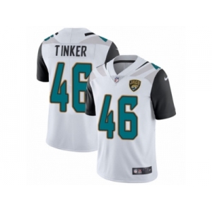 Youth Nike Jacksonville Jaguars #46 Carson Tinker White Vapor Untouchable Limited Player NFL Jersey