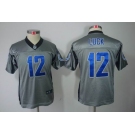 nike youth nfl jerseys indianapolis colts #12 luck grey[Elite shadow]