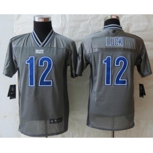 nike youth nfl jerseys indianapolis colts #12 luck grey[nike vapor]