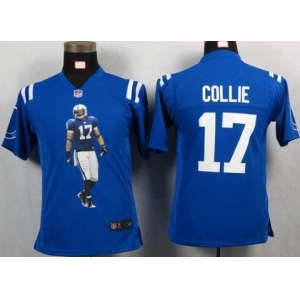 nike youth nfl jerseys indianapolis colts #17 collie blue[portrait fashion]