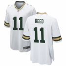 Men Green Bay Packers #11 Jayden Reed White Stitched Game Jersey