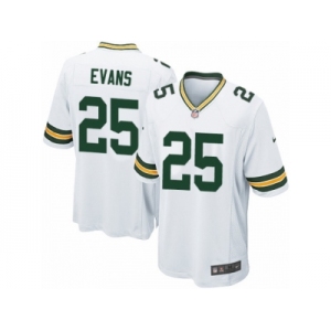 Men Nike Green Bay Packers #25 Marwin Evans Game White NFL Jersey