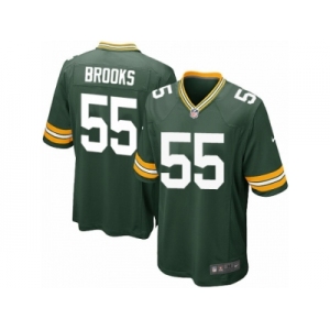 Men Nike Green Bay Packers #55 Ahmad Brooks Game Green Team Color NFL Jersey