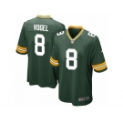 Men Nike Green Bay Packers #8 Justin Vogel Game Green Team Color NFL Jersey