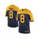 Men Nike Green Bay Packers #8 Justin Vogel Game Navy Blue Alternate NFL Jersey