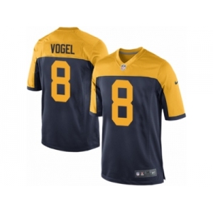 Men Nike Green Bay Packers #8 Justin Vogel Game Navy Blue Alternate NFL Jersey