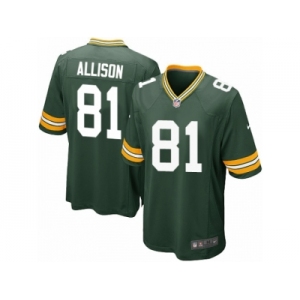 Men Nike Green Bay Packers #81 Geronimo Allison Game Green Team Color NFL Jersey
