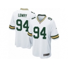 Men Nike Green Bay Packers #94 Dean Lowry Game White NFL Jersey